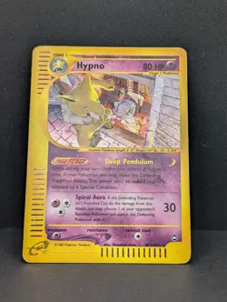 Hypno H12/H32 Aquapolis Holo Ultra Rare Pokemon TCG Nintendo e-reader HP - Image 3