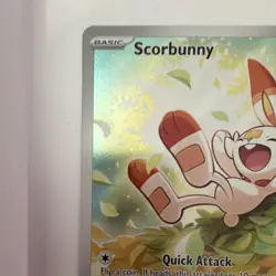 Scorbunny 225/217 ASC Holo Rare Pokemon TCG English 2026 70 HP Nishida - Image 5