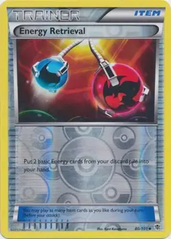 Pokemon - Energy Retrieval - 80/101 - Uncommon - Reverse Holo - Plasma Blast - N - Image 1