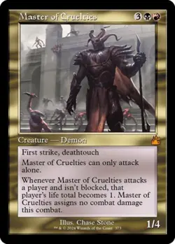 MTG English Master of Cruelties (Retro Frame) NM Normal Ravnica Remastered - Image 1