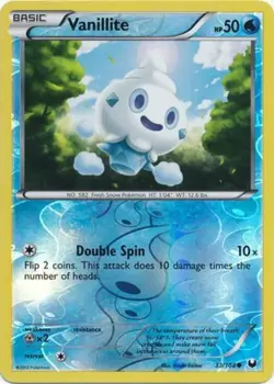 Pokemon - Vanillite - 33/108 - Common - Reverse Holo - BW - Dark Explorers - NM - Image 1