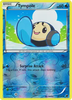 Pokemon - Tympole - 24/116 - Common - Reverse Holo - Plasma Freeze - LP - Image 1