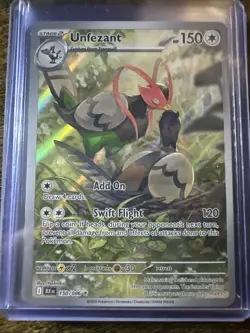Unfezant 150/086 Illustration Rare, Black Bolt, Full Art Holo, Pokemon TCG, NM - Image 1