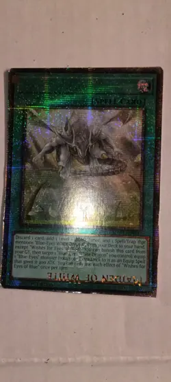 Yu-Gi-Oh! Wishes for Eyes of Blue QCSR MISPRINT - Wrong Name - Hand Cut Sheet - Image 5