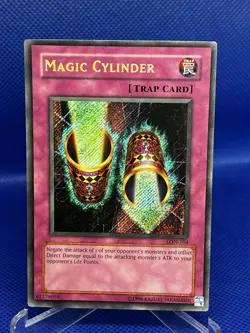 Yugioh Magic Cylinder LON-104 Labyrinth of Nightmare Secret Rare LP - Image 2