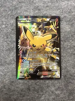 Pokemon Pikachu EX XY124 Black Star Promo 2016 Holo Card TCG - Image 1