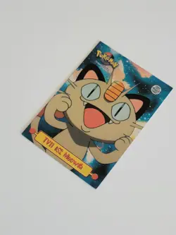 Pokemon Topps TV11 #53 Meowth Holo Foil Puzzle Card - Series 1- Near Mint - Image 3