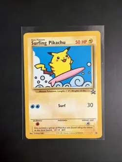 Pokemon TCG Surfing Pikachu Black Star Promo Card 28 WOTC - Image 1