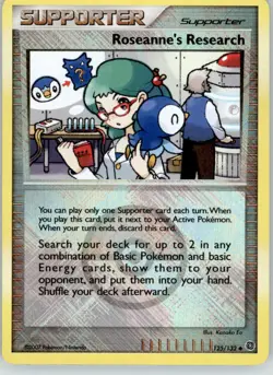 Roseanne's Research - League & Championship Cards - 125/132 - Holo NM Pokemon - Image 1