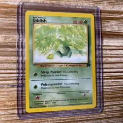 Pokemon Card Oddish 63/82 Team Rocket Vintage WOTC LP-NM - Image 1