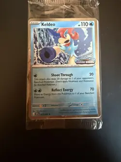 Pokemon TCG Keldeo Cosmos Holo Promo Card Stamped SEALED Chaos Rising 019/086 - Image 1