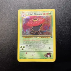 Erika's Vileplume Holo Gym Heroes Set Pokemon Card 5/132 - Image 1