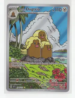 Pokemon TCG Alolan Dugtrio - 208/191 Illustration Rare Surging Sparks Nm - Image 1