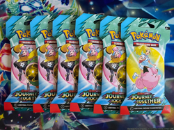 Pokemon TCG Journey Together Sleeved Booster Pack Lot of 6x Sealed - Image 1
