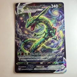 Rayquaza VMAX FAN ART Custom Holo Full Art Pokemon Card - Image 1