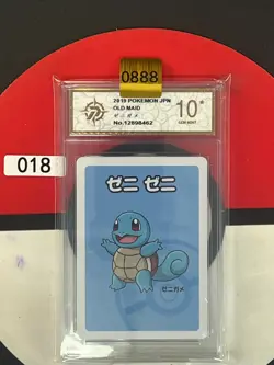 2019 Pokemon Squirtle Playing Card Japanese Old Maid Grade10 - Image 1