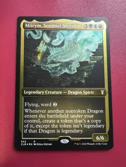 *** Miirym, Sentinel Wyrm *** FOIL Etched Commander Legends: Battle for Baldur's - Image 1