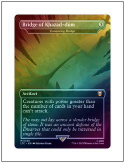 Bridge of Khazad-dum - Ensnaring Bridge, LOTR, Foil, Magic the Gathering MTG NM - Image 1