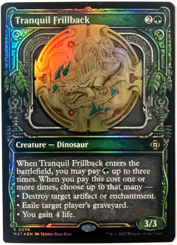 MTG Tranquil Frillback SHOWCASE FOIL March of the Machine: The Aftermath 74 NM - Image 1
