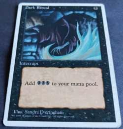 MTG Dark Ritual | MTG 4th Edition | LP + | Black Mana Instant | Vintage | - Image 2