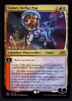 Comet, Stellar Pup 166/244 Mythic Non Foil Unfinity MTG Near Mint - Image 1