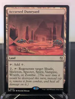 Accursed Duneyard 20 Rare Commander: Aetherdrift Magic: The Gathering Near Mint - Image 1
