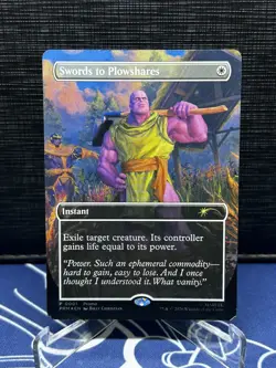 Magic the Gathering PSA Magazine Promo Swords to Plowshares Thanos - Image 1