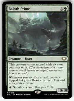 BALOTH PRIME #13 MTG COMMANDER: EDGE OF ETERNITIES RARE - Image 1