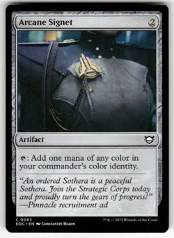 ARCANE SIGNET #53 MTG COMMANDER: EDGE OF ETERNITIES COMMON - Image 1