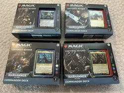 Magic the Gathering MtG Warhammer 40,000 40k Commander Decks Set of 4 Sealed New - Image 1
