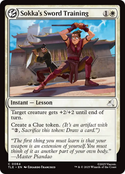 Sokka's Sword Training 84 TLE NM Near Mint MTG Magic NM - Image 1
