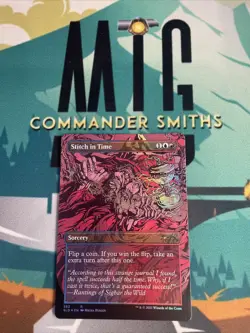 Stitch in Time ✨ FLIP FOIL ✨ MTG NM Mint Secret Lair Heads I Win Tails You Lose - Image 2