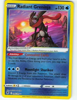 Radiant Greninja - Reverse Holo - 46/189 Astral Radiance - Pokemon TCG - 2022 - Image 1