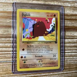 Pokemon Card Diglett 52/82 Team Rocket Unlimited LP-NM - Image 1