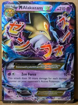 M Alakazam EX Ultra Rare XY Fates Collide 26/124 - Pokemon 2016 - Image 1