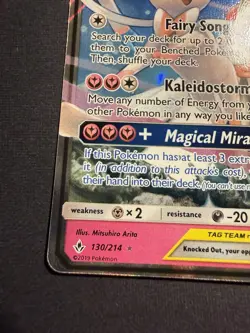 NM Gardevoir Sylveon GX Tag Team 130/214 SM Unbroken Bonds Pokemon card English - Image 5