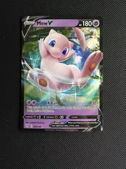 Mew V 069/189 Darkness Ablaze Ultra Rare Holo Pokemon Card NM - Image 1