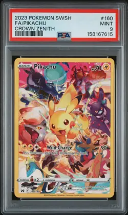 2023 POKEMON SWORD AND SHIELD CROWN ZENITH #160 FA/PIKACHU CROWN ZENITH - Image 1
