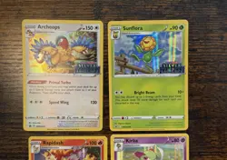 Pokemon Sunflora Archeops Kirlia Rapidash Kit Promo Stamp Silver Tempest - Image 3