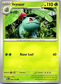 Pokemon Ivysaur ME01: Mega Evolution (MEG) Normal 002/132 NM - Image 1