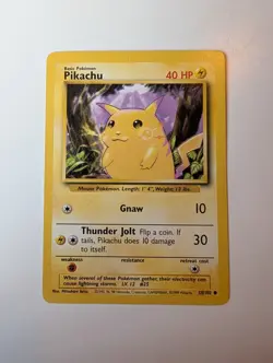 Pokemon TCG Pikachu Base Set Regular Card 58/102 - Image 1