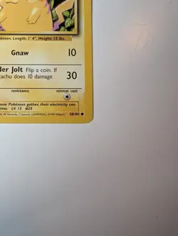 Pokemon TCG Pikachu Base Set Regular Card 58/102 - Image 5