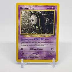 Pokemon TCG Unown [A] 33/75 Neo Discovery Rare Regular 40 HP Unlimited 2001 - Image 1