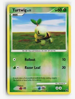 Turtwig 77 77/100 Majestic Dawn Pokemon TCG Vintage Common - Image 1