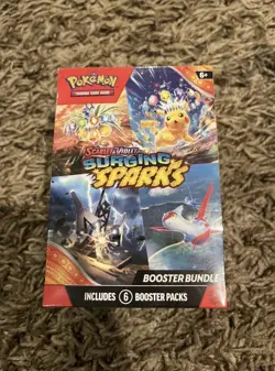 Pokemon TCG Scarlet And Violet: Surging Sparks Booster Bundle - 6 Packs SEALED - - Image 1