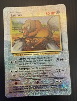 Pokemon TCG Tauros Legendary Collection Reverse Holo 65/110 - Image 1
