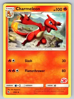 Charmeleon - 8/68 (#15 Charizard Stamped) 008/068 Battle Academy Pokemon NM - Image 1