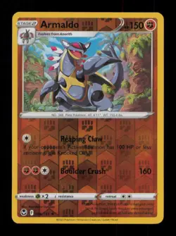 REVERSE HOLO ARMALDO RARE 096/195 LP POKEMON - Image 1