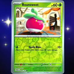 Bounsweet - Reverse Holo - Pokemon TCG Scarlet & Violet Paradox Rift #008/182 - Image 1