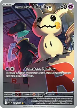 Team Rocket's Mimikyu - 238/217 - Illustration Rare NM, English Pokemon Ascended - Image 1